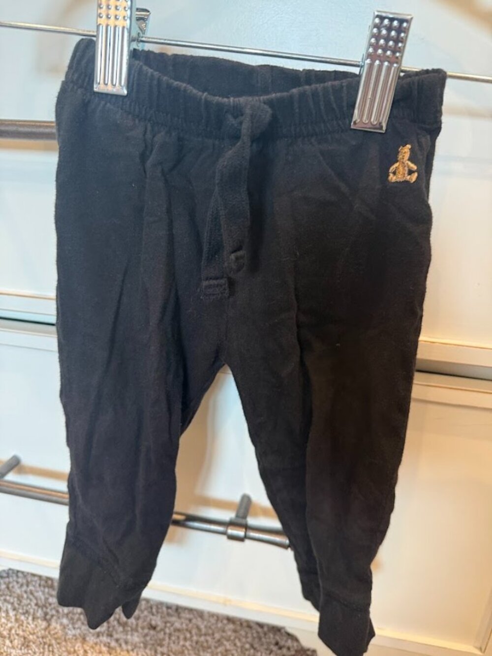 Baby GAP Baby Brannan Black Jogger Pants | Size 6-12M